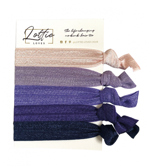 purple hair ties