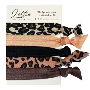 leopard print hair ties