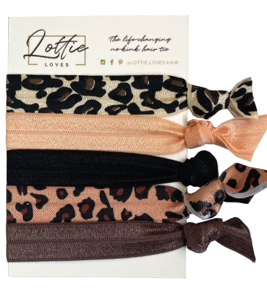 leopard print hair ties