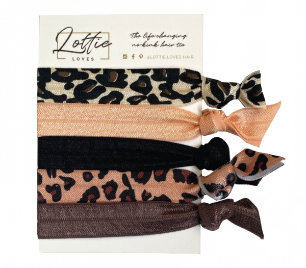 leopard print hair ties