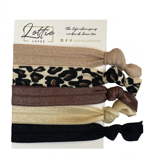 LEOPARD HAIR TIES