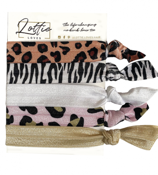 ANIMAL PRINT HAIR TIES